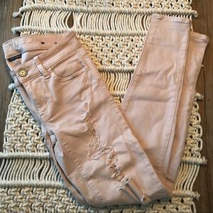 American Eagle Distressed Blush Jean 0R
